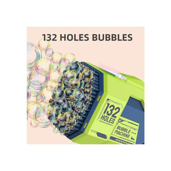 Little Story 132 Holes Bubble Machine Gun With Light And Bubble Maker For Kids Indoor And Outdoor - Zrafh.com - Your Destination for Baby & Mother Needs in Saudi Arabia