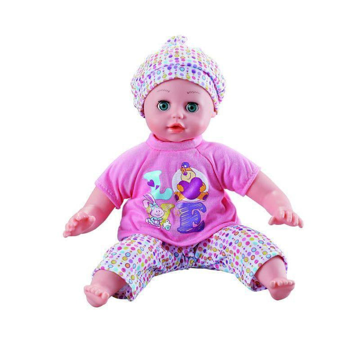 Basmh Doll Set 14" With 12 Sounds & Accessories - 32-69006 - ZRAFH