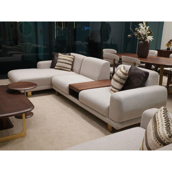 Chanel Beige L-Shaped Sofa By Alhome - 110111656 - Zrafh.com - Your Destination for Baby & Mother Needs in Saudi Arabia