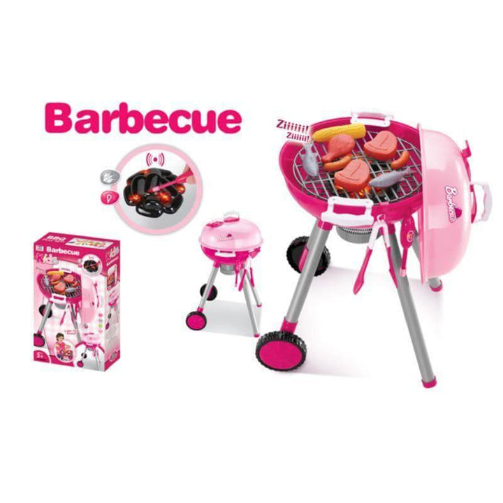 Barbecue Kitchen Game Set, Pink - 48x26x46cm - 18-008-901 - ZRAFH