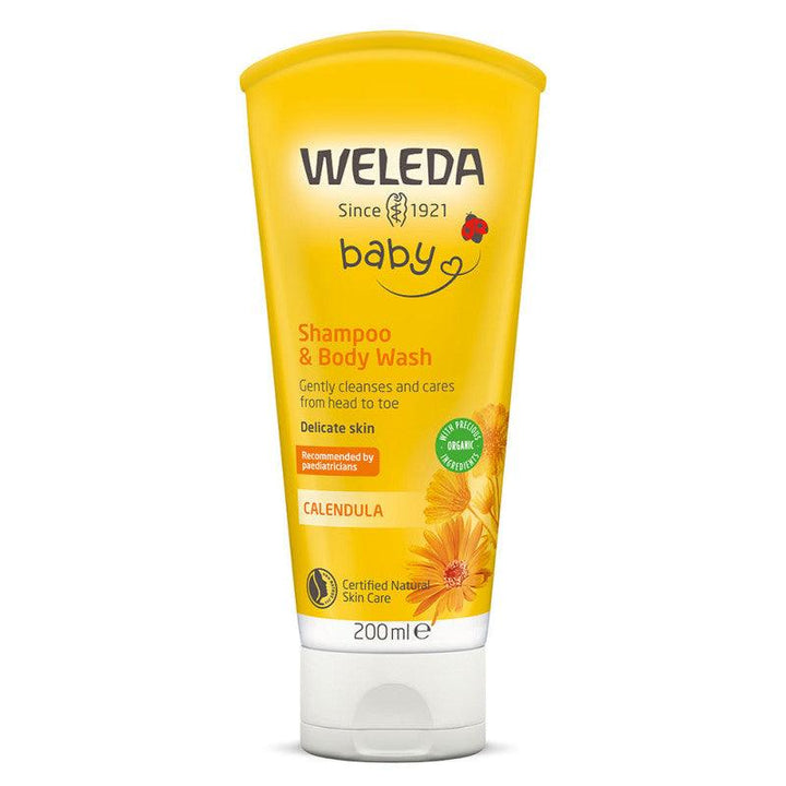 Weleda Calendula Baby Shampoo And Body Wash - 200 ml - Zrafh.com - Your Destination for Baby & Mother Needs in Saudi Arabia