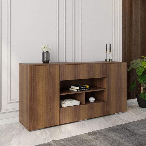 Brown Console Storage Unit By Alhome - Zrafh.com - Your Destination for Baby & Mother Needs in Saudi Arabia