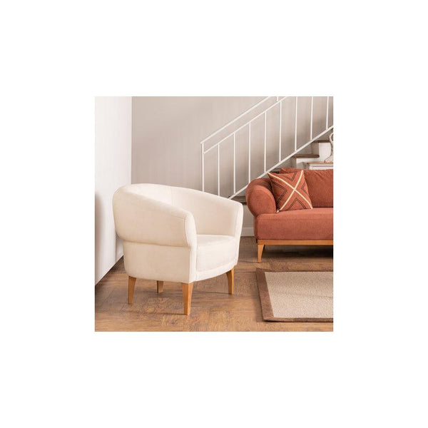 White Velvet Chair By Alhome - 110111681 - Zrafh.com - Your Destination for Baby & Mother Needs in Saudi Arabia