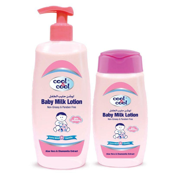 Cool & Cool Baby Milk Lotion 500 ml + Free 250 ml - Pink - Zrafh.com - Your Destination for Baby & Mother Needs in Saudi Arabia