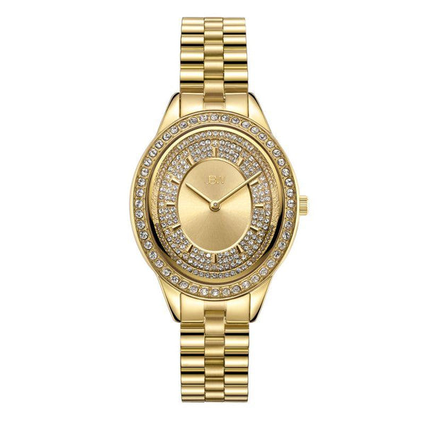 Jbw Women's Bellini Watch 0.12 Ctw Diamond - Stainless Steel - Ladies Watch - Gold - J6381 - Zrafh.com - Your Destination for Baby & Mother Needs in Saudi Arabia