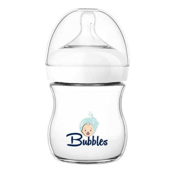 Bubbles Natural Feeding Bottle - 150 ml - 0 month - White - Zrafh.com - Your Destination for Baby & Mother Needs in Saudi Arabia