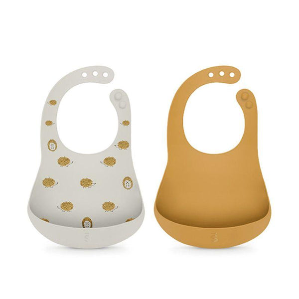 Suavinex Silicone Bibs - 2 Pieces - From 6 Months - Zrafh.com - Your Destination for Baby & Mother Needs in Saudi Arabia