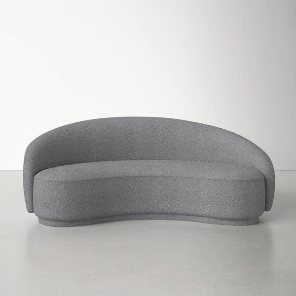 Sophisticated Gray Boucle 3-Seater Sofa Swedish Wood By Alhome - 110110885 - Zrafh.com - Your Destination for Baby & Mother Needs in Saudi Arabia