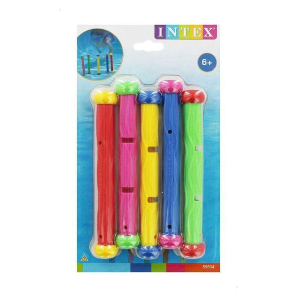 Intex Set of 5 weighted sticks for swimming pool - INT55504 - Zrafh.com - Your Destination for Baby & Mother Needs in Saudi Arabia