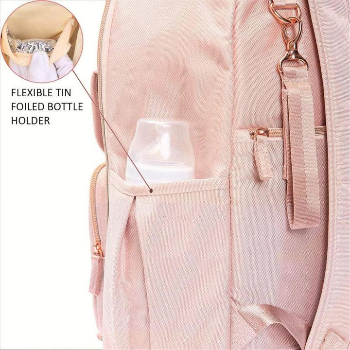 Little Story Jewel Diaper Bag - Rose Gold - Zrafh.com - Your Destination for Baby & Mother Needs in Saudi Arabia