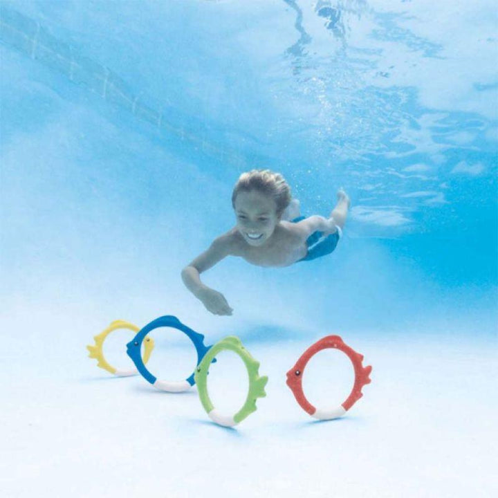 Intex Set of 4 weighted Fish Rings for swimming pool - INT55507 - Zrafh.com - Your Destination for Baby & Mother Needs in Saudi Arabia