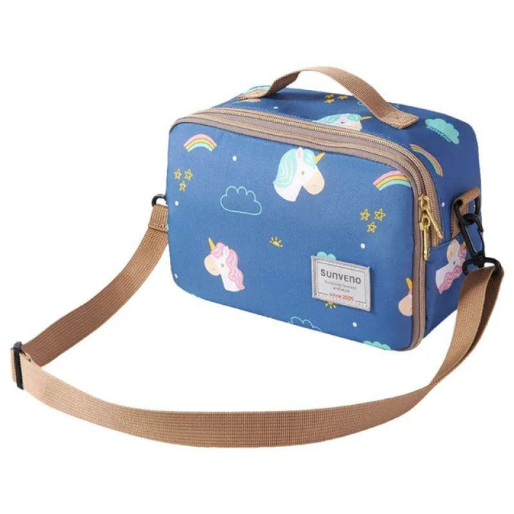 Sunveno Diaper Changing Clutch With Mat - Blue Unicorn - Zrafh.com - Your Destination for Baby & Mother Needs in Saudi Arabia