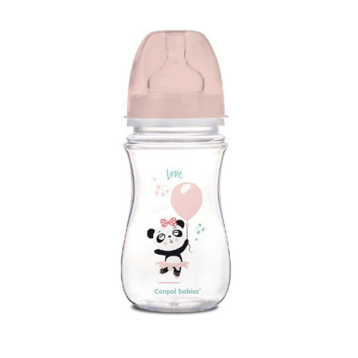 Canpol babies Wide Neck Anticolic Bottle EasyStart - exotic animals - 240 ml - ZRAFH