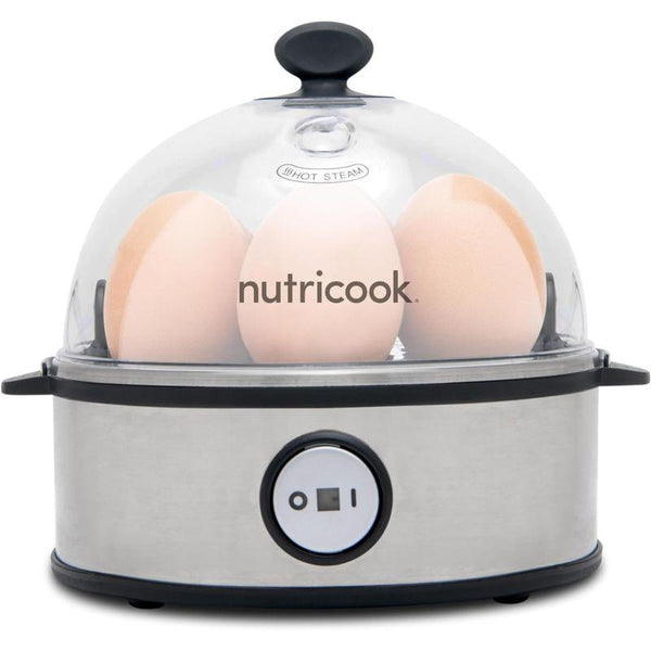 Nutricook Rapid Egg Cooker with Tray 30 W - Silver - NC-EC360 - Zrafh.com - Your Destination for Baby & Mother Needs in Saudi Arabia