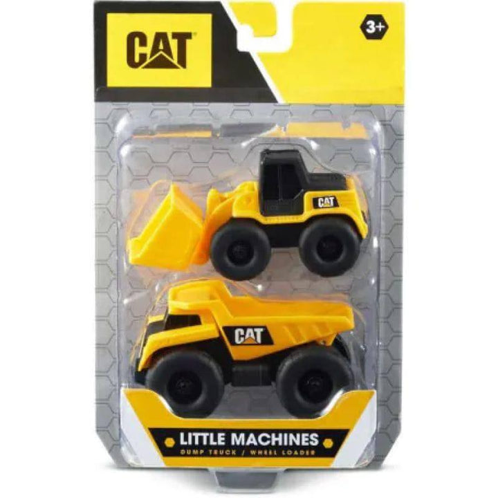 Funris Cat Mini Machine dump truck & dozer - yellow and black - ZRAFH